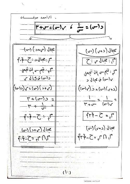 مدرس دوت كوم مراجعه في الجبر للصف الثاني الثانوي الترم الاول أ/ احمد عرفات