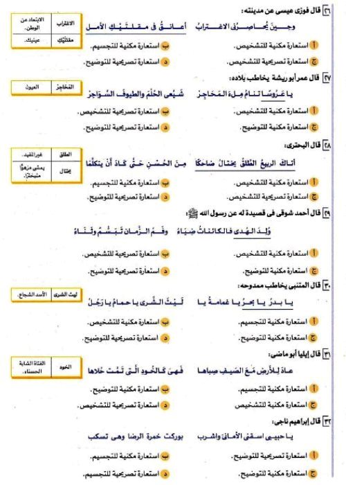 مدرس دوت كوم مراجعة شهر نوڤمــبر فى اللغة العربية (الجزء الاول) الصف الاول الثانوى الترم الاول 