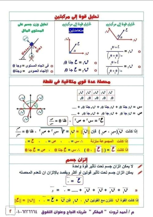 مدرس دوت كوم قوانين الرياضة كلها (بحته + تطبيقة) الصف الثاني الثانوي الترم الاول 